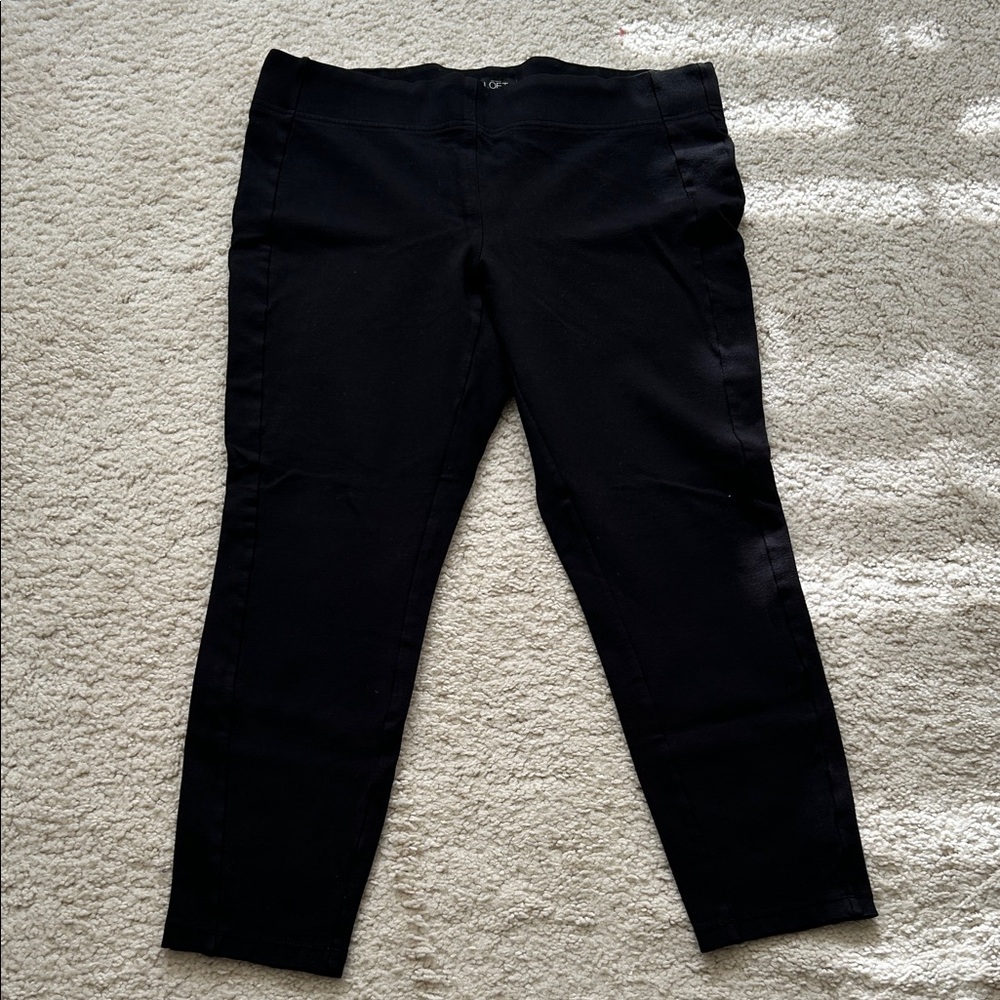 LOFT Black Ponte Pants
